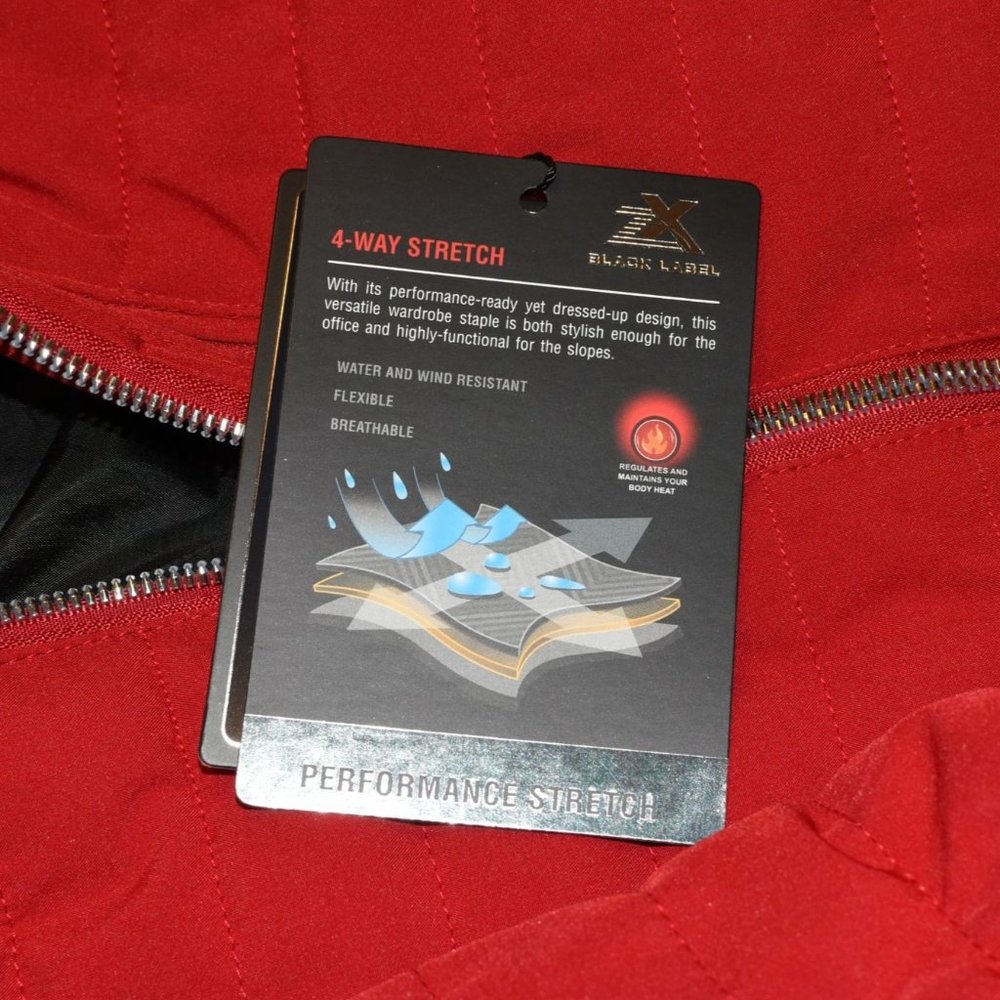 BLACK LABEL ZEROXPOSUR  Women's Performance Stretch Insulated Coat Size M Red - Picture 3 of 6